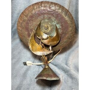 Vintage Copper Tabletop Fountain Mid Century Modern Sculptural 15in Decor
MCM